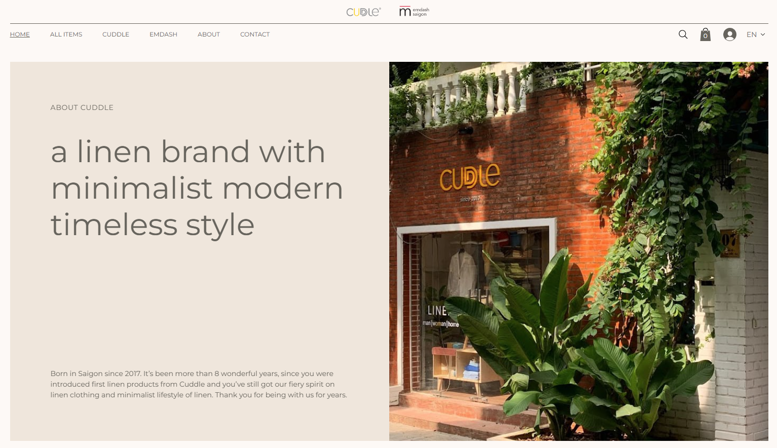Custom Haravan Storefront for Cuddle.vn